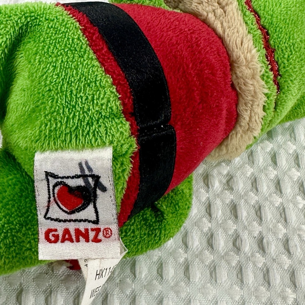 Ganz Wee Bears Elf Plush HX11458 Christmas Teddy Green Red Holiday Toy 10" - Picture 4 of 12